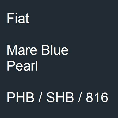 Fiat, Mare Blue Pearl, PHB / SHB / 816.